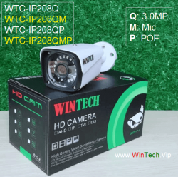 Camera IP WTC-IP208QMP độ phân giải 3.0MP   