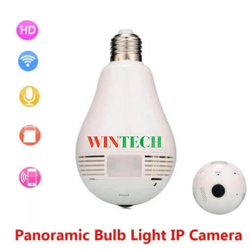 Camera ip WiFi WinTech BÓNG ĐÈN 720P