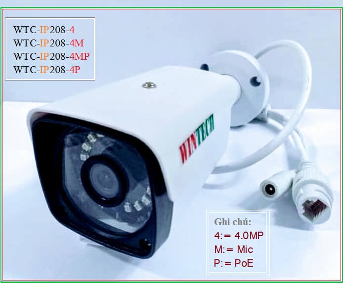 Camera IP WTC-IP208.4P