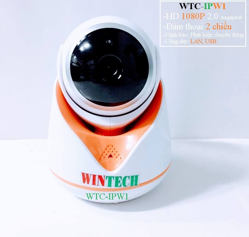 Camera WiFi WinTech WTC-IPW1 Độ phân giải 2.0MP